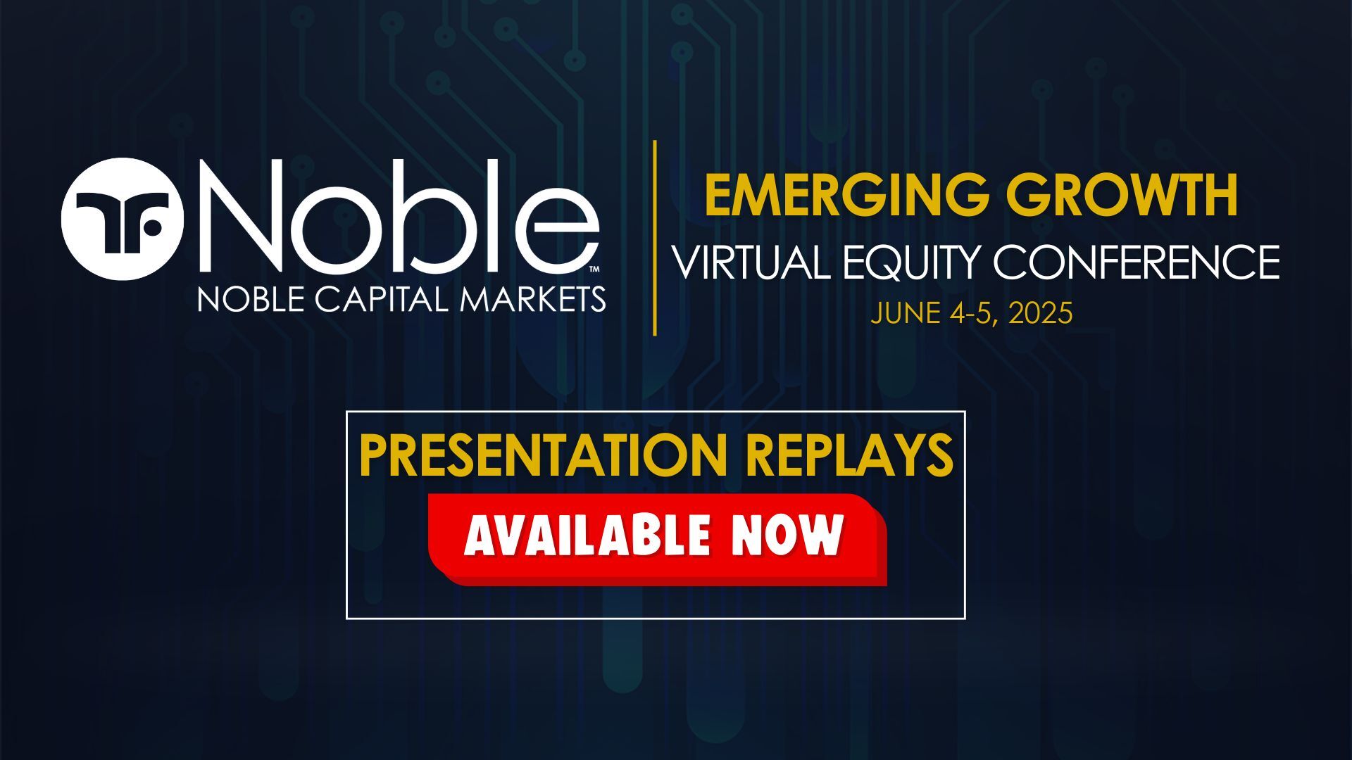Noble Capital Markets 2025 Virtual Conference