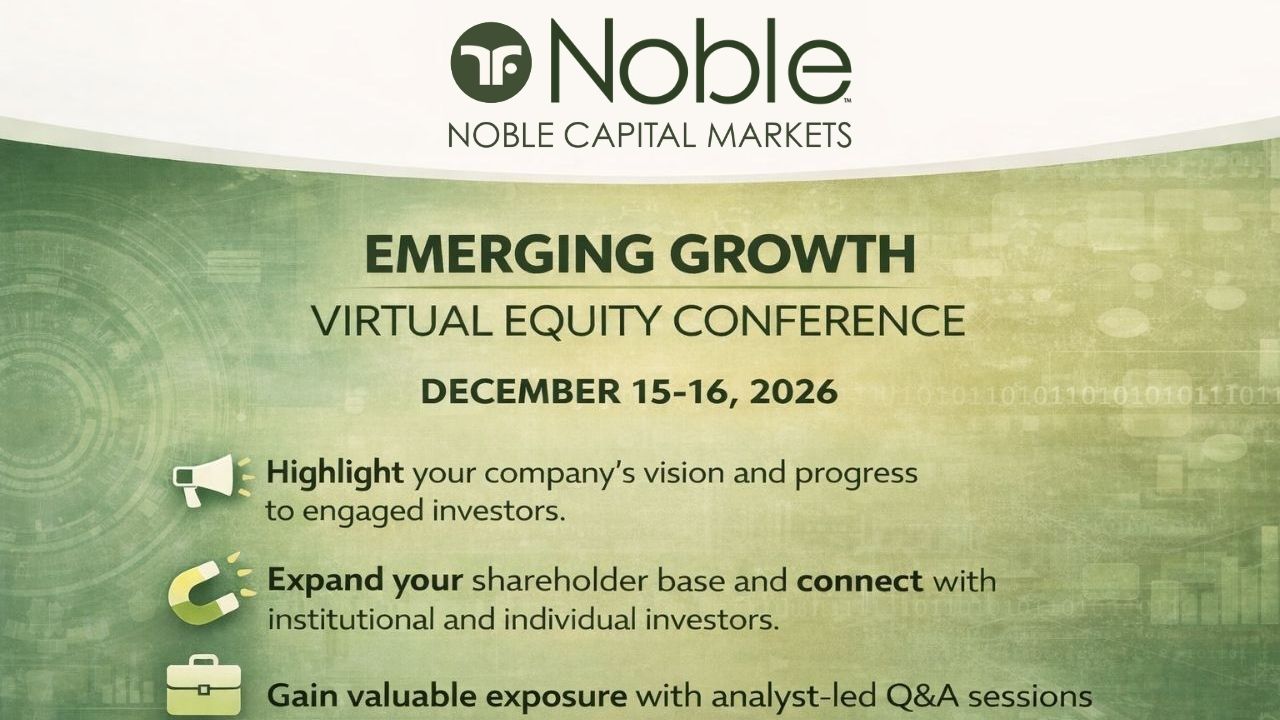 Noble Capital Markets December 2026 Virtual Equity Conference